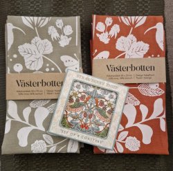 William Morris Glasunderlgg Strawberry Thief Vit 4-pack