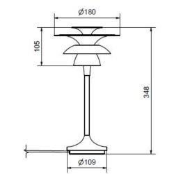 Belid Picasso Bordslampa Antikmssing H348