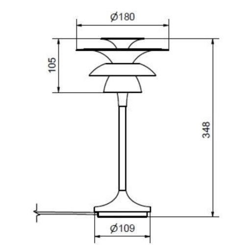 Belid Picasso Bordslampa Antikmssing H348